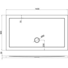 Поддон акриловый Burlington Zamori Z1178