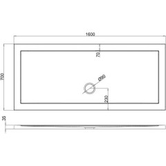 Поддон акриловый Burlington Zamori Z1182