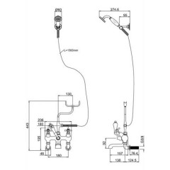 Душевой комплект Burlington Claremont H335-CL