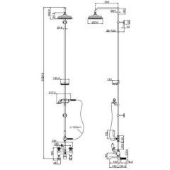 Душевой комплект Burlington Birkenhead H365-BI