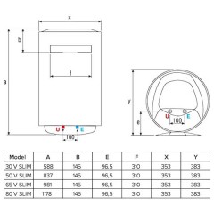 Водонагреватель накопительный ARISTON ABS PRO ECO PW 80 V SLIM