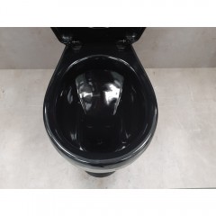 Унитаз Оскольская керамика Дора чёрный без сиденья