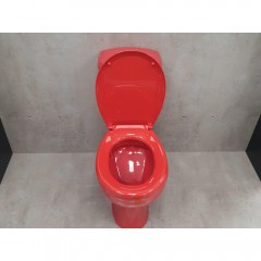 Унитаз Оскольская керамика Дора красный без сиденья
