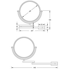 Зеркало оптическое настенное Steinberg 650 9200