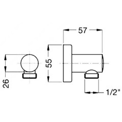 Подключение для душевого шланга Migliore ML.RIC-30.206