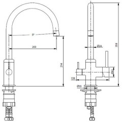 Смеситель для кухни Edelform Navy NV1808CL1