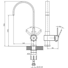 Смеситель для кухни Edelform Grano GR3808