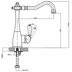 Смеситель для кухни Edelform Lumier LM1808B