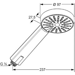 Ручной душ Kludi A-QA 656000500