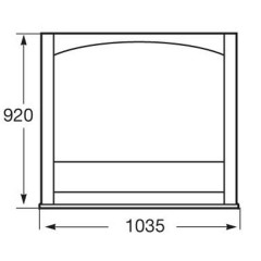 Зеркало Roca America 1050 орех ZRU9302794 + ZRU9302810