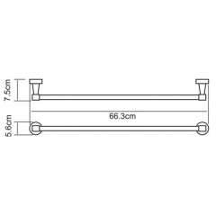 Полотенцедержатель WasserKRAFT Isen K-4030