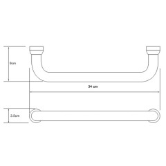 Поручень для ванны WasserKRAFT K-1066