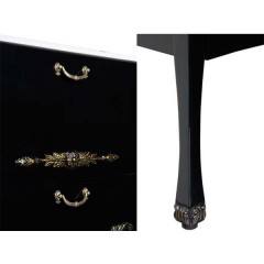 Комплект мебели Aquanet Виктория 90 черный глянец/золото 00184415