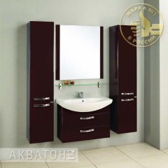 Комплект мебели Акватон Ария 80 М темно-коричневый