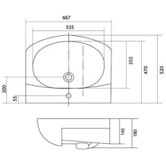 Тумба с раковиной Акватон Дионис 67М 1A0083K0DS010