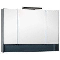 Зеркальный шкаф Aquanet Виго 120 сине-серый 00183363