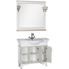 Комплект мебели Aquanet Валенса 100 белый краколет/золото 00182921