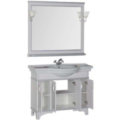 Комплект мебели Aquanet Валенса 110 белый краколет/серебро 00180448