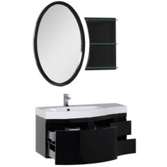 Комплект мебели Aquanet Опера 115 L черный 00169449