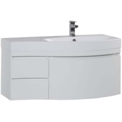 Тумба с раковиной Aquanet Опера 115 R белый 00169657 + 00169399