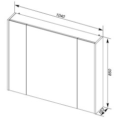 Зеркало-шкаф Aquanet Франка 105 белый 00183047
