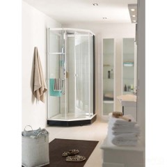 Душевая кабина IDO Showerama 8-5 100x100 стекло прозрачное, профиль белый 4985122010