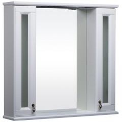 Зеркало-шкаф BAS Варна 85 белый стекло