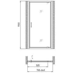 Душевая дверь Gemy Sunny Bay S28150