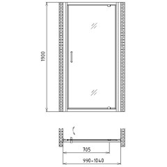 Душевая дверь Gemy Sunny Bay S28160