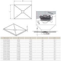 Душевая плита Radaway RadaDrain 5DK1108/5K01