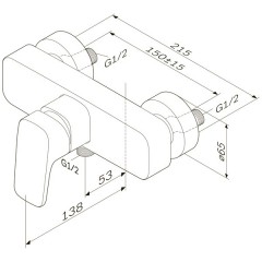 Смеситель для душа Am.Pm Spirit F7020000