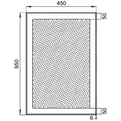 Зеркало Aquanet Алассио 4595 LED 00196631