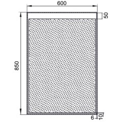 Зеркало Aquanet Палермо 6085 LED 00196641