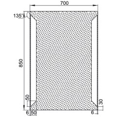 Зеркало Aquanet Сорренто 7085 LED 00196649