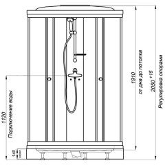 Душевая кабина Triton Риф А3 90x90