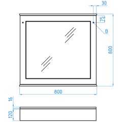 Зеркало Style Line Прованс 80 ЛС-00000472