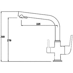 Смеситель для кухни Bennberg 20F5051 Chrome