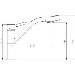 Смеситель для кухни Bennberg 20F5055 Bronze