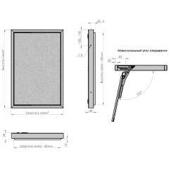 Люк под плитку Лючки Секрет М 500x500