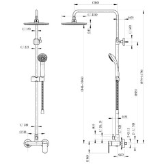 Душевая система Bravat Opal R F9125183CP-A2-RUS