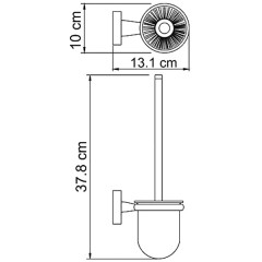 Ёршик для унитаза подвесной WasserKRAFT Lippe K-6527