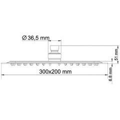 Верхний душ WasserKRAFT A069