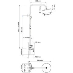 Душевая система WasserKRAFT A16601