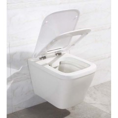 Унитаз подвесной BelBagno Dory BB522ACHR+BB2138SC безободковый