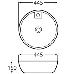 Раковина накладная BelBagno BB3218