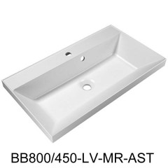 Тумба с раковиной BelBagno Marino 80 bianco lucido