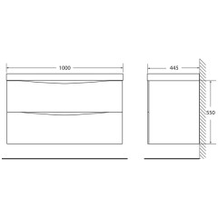 Тумба под раковину BelBagno Marino 100 bianco opaco MARINO-1000-2C-SO-BO-P