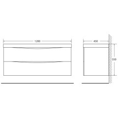 Тумба с раковиной BelBagno Marino 120 patinato mirto