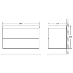 Тумба с раковиной BelBagno Regina 90 bianco opaco