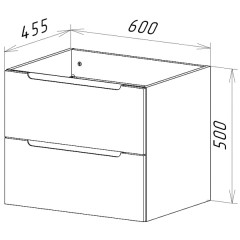 Тумба с раковиной BelBagno Etna 60 bianco lucido